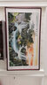 悠弦国画山水画办公室挂画沙发背景墙客厅装饰画水墨字画靠山图风景画 流水生财 画框205*115厘米 实拍图