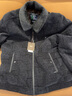 啄木鸟外套男秋冬款中年翻领加绒加厚休闲中老年人雪尼尔夹克男士爸爸装 5灰蓝翻领加绒 4XL /195 【建议170-190斤】 实拍图