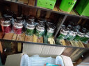 大号金属通用红茶茶叶罐密封半斤一斤装小青柑包装盒铁盒礼盒空盒W AY027红色大罐两只 实拍图