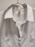 雀后衬衫女短袖职业白衬衣工作服工装气质正装夏装款 白色 M 实拍图