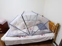 南极人（Nanjiren）折叠蚊帐架1.5x2米免安装一体式全包围蚊帐1.8x2米婴儿防摔家用 六股加高-A千鸟格灰【3秒速装】 190cm*135cm*90cm 【1.5床】 实拍图