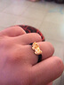 绳奇 黄金貔貅戒指女足金999转皮丘运珠戒指男3D硬金情侣款对戒送女友 黑绳款金重:0.51-0.6g 实拍图