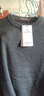 袋鼠 纯羊毛衫男厚款男士秋冬新款全羊毛针织衫宽松套头纯色圆领毛衣 深灰 170/L/110(建议120-135斤) 实拍图