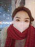 目丸圣诞围巾新年礼物生日礼物韩版针织围巾新款冬女围脖学生送女友 #25大红-麻花款 实拍图