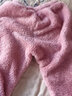 多妙屋儿童睡衣秋冬女童珊瑚绒套装法兰绒亲子家居服 99090粉色 150cm  实拍图
