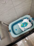 英氏（YEEHOO）婴儿洗澡盆感温数显浴盆宝宝可折叠坐躺大号浴桶家用儿童套装绿色 晒单实拍图