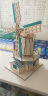 玩控3d立体拼图 木质桥梁模型手工木制品拼装diy微缩房子建筑拼插玩具 荷兰风车 实拍图