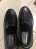 加洲公牛（CALIFBULL）皮鞋男士款秋冬季厚底增高乐福婚鞋套脚懒人商务休闲鞋子男黑色39 实拍图