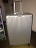 卡希度【铝镁硬箱】万向轮铝框拉杆箱女行李箱旅行箱学生密码结婚皮箱子 奢华银【耐磨加厚铝镁合金】 29英寸 实拍图