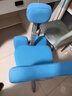 怡佳乐（YIJIALE）儿童学习椅小学生写作业写字椅子家用可升降调节正姿椅带脚踏 蓝色五爪/普通版(1.1-1.45米) 实拍图