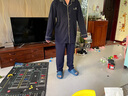 芬腾睡衣男士春秋款纯棉长袖开衫翻领全棉休闲空调房家居服套装 宝兰 2XL 实拍图