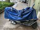 中南（ZHONGNAN）摩托车电动车电瓶车自行车雨衣男女加大加厚特大遮脚成人骑行雨披 5XL双人藏青（可视仪表盘） 晒单实拍图