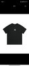 CHINISM CH短袖男夏季T恤半袖时尚宽松潮流休闲圆领情侣上衣 黑色 M 实拍图