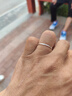 慕友（MuYou）s999足银戒指女男素圈银尾戒小指ins潮人时尚个性韩版银饰送自己闺蜜女友生日礼物 18号 实拍图