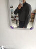 骁牧立领衬衫男士春夏季新款四面弹商务休闲修身七分袖衬衣大码男装 白色 M 实拍图