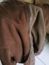 衣典零一（LEDIALYI）加绒加厚卫衣女2024春秋冬季新款女装休闲宽松连帽上衣开衫外套女 咖啡色 XL（推荐120-130斤） 晒单实拍图