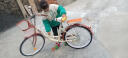 瑞韵男女式学生款自行车休闲通勤淑女公主轻便复古单车 24英寸旗舰版 单速 咖啡色 实拍图