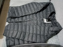 鸭鸭（YAYA）佟丽娅同款轻薄羽绒服女新款冬季短款圆领内胆修身时尚薄外套男 灰色【男款无领YE3C700311Y】 L 【建议100-115斤】 实拍图