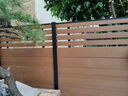 慢工匠户外塑木围栏木塑护栏地板庭院花园院子围墙板防腐木隔断栅栏篱笆 半密封/平方 实拍图