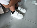 回力女鞋小码小白鞋2026年新款秋冬季百搭休闲板鞋软底运动鞋跑步鞋 白灰(单鞋款) 37 实拍图