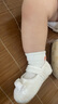 喜得瑞（xiderui）婴儿地板鞋春夏季棉鞋婴幼儿薄款公主防滑学步鞋女宝宝鞋袜 白色绣花蝴蝶结 12 CM 参考年龄6-9个月 实拍图