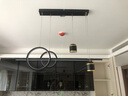 四季沐歌（MICOE）led餐厅吊灯具餐桌创意轻奢灯饰现代简约可调节客厅卧室中山 【全光谱】-黑色满天星60瓦三色 实拍图