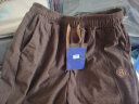 广马休闲裤男潮牌宽松束脚裤2024春秋冬季新款格子学生灯芯绒裤子男 棕色(春秋季灯芯绒)k68 2XL建议145-160斤 实拍图