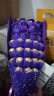 费列罗巧克力花束礼盒装520礼物情人节送男女朋友老婆闺蜜生日礼物 紫色19颗巧克力+11朵香皂花 实拍图