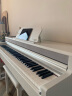 The ONE智能电钢琴 88键重锤 数码电子钢琴立式 家用儿童初学 成人专业考级 TOP1X旗舰升级版 白色 实拍图