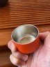 茗元素（MINGYUANSU） 小钢炮焖茶杯便携旅行户外车载杯不锈钢情侣保温杯保冷杯620ml 小钢炮焖茶杯-橙色 620ml 实拍图