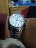 劳莱斯顿瑞士注册国检双认证劳莱斯顿手表男士夜光日历镂空机械土豪金表 男款银色白面 实拍图
