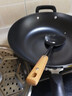 炊大皇铁锅无涂层炒锅铸铁锅生铁炒菜锅平底煤气灶电磁炉通用 32cm适用2~4人(带铲+蒸片) 32cm 实拍图