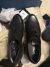 零度Zero皮鞋男正装鞋大头宽脚软底舒适休闲男士皮鞋耐磨英伦风商务鞋 黑色 44 (270mm) (偏大一码) 实拍图