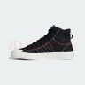 adidas NIZZA HI RF休闲高帮帆布鞋男女阿迪达斯官方三叶草F34057 一号黑/白色 37(230mm) 实拍图