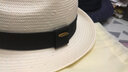 Mr DUCK匠人手工编织帽 白色巴拿马草帽男女礼帽 大帽檐大头围防晒遮阳帽 MS186109-米白色 （经典款大边） M（适合56-58cm头围） 实拍图