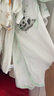 全棉时代婴儿和袍2件装连体服纱布初生新生宝宝睡衣婴幼儿爬爬服抗菌 嫩春绿+熊猫梦境白 (长款) 59cm 实拍图
