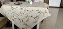 素莎桌布布艺棉麻小清新田园小碎花长方形餐桌布正方形八仙桌茶几台布 杏色小碎花 140*140cm 实拍图
