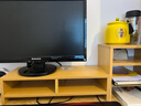 霓峰电脑增高架显示器托架垫高底座台式支架桌面收纳架子办公桌置物架 加厚款双层-原木色【组合装】 实拍图