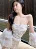 浪莎内衣女前扣无肩带聚拢防滑纯欲蕾丝无钢圈隐形文胸美背婚纱用胸罩 实拍图