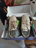 鸿星品断码女鞋踩屎感真皮运动鞋女2025年新款秋季外穿宽胖脚软底防滑鞋 卡其 35 实拍图
