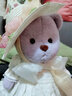 莉娜熊（TeddyTales）小熊玩偶毛绒玩具熊泰迪手作熊安抚娃娃送礼送人新年礼物女生 紫灰色 中号站姿约30cm 实拍图