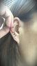 艾姝银饰清新简约百搭白色水钻S925银迷你裸钻耳钉男女时尚配饰学生饰品生日礼物 4mm小号 一对 实拍图