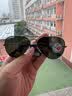 雷朋（RayBan）太阳镜 经典飞行员蛤蟆墨镜男女复古驾驶遮阳 RB3025 雷朋眼镜 004/78-尺寸62枪色框偏光款 实拍图