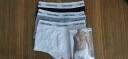 Calvin KleinCK 男士平角内裤套装 3条装 送男友礼物 U2664G 998黑白灰 XS 实拍图