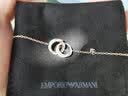 EMPORIO ARMANI【生日礼物】阿玛尼项链女LOVE系列双环锁骨链送女友EGS3004221 实拍图