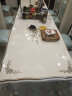 御尊匠心欧式大理石餐桌实木椅子组合长方形奢华家用高档雕花白色经济型 1.5米印花理石桌+6把经典椅 实拍图