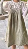革曼孕妇装夏天背带孕妇连衣裙2025新款小个子夏款裙子纯棉套装两件套 绿色两件套(春秋款) XXL(建议150-170斤) 实拍图
