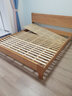 良工实木床双人床现代简约北欧全实木一米五主卧室婚床夜光床可充电 纯实木床+弹簧床垫 1.8*2米床 实拍图
