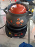 壶福（HF）陶瓷电炖锅电砂锅煲汤砂锅全自动家用预约煮粥炖汤锅多功能养生锅可明火砂锅隔水炖分体式大容量 煲C印花（JS） 4L +底座 实拍图