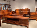 善心悦木红木家具非洲花梨（学名：刺猬紫檀）实木沙发客厅组合新古典中式大中户型别墅 单+单+三人位+角几*2+茶几 组合 实拍图